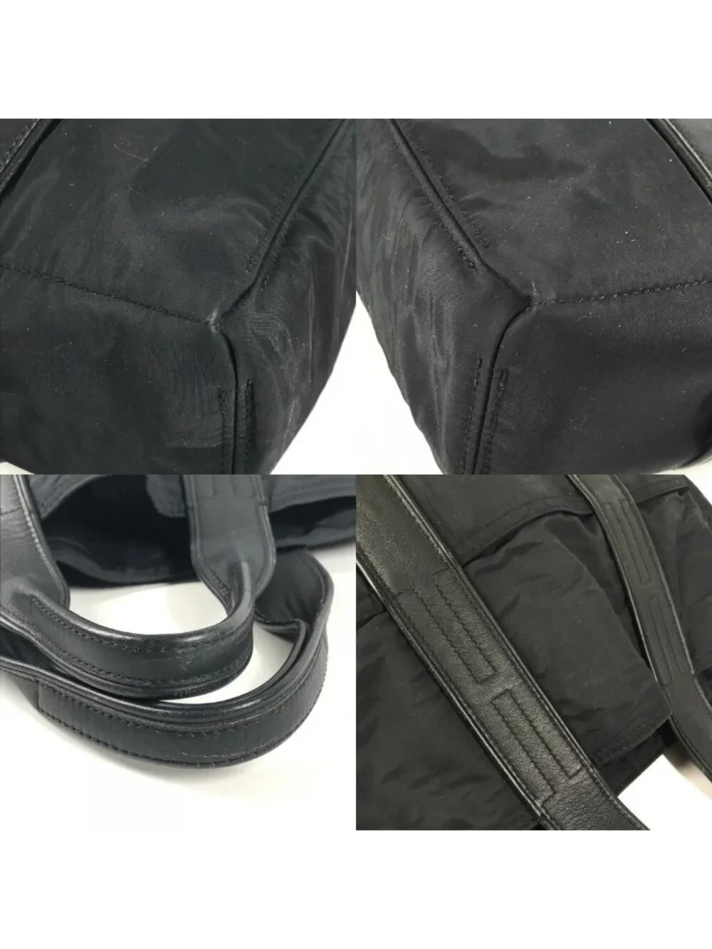 Hermes Tote Acapulco Cabas MM Nylon Black